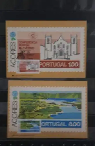 Portugal - Azoren, Tourismus 1980, 6 Maximumkarten