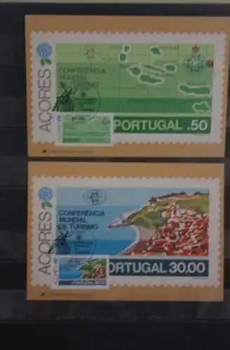 Portugal - Azoren, Tourismus 1980, 6 Maximumkarten