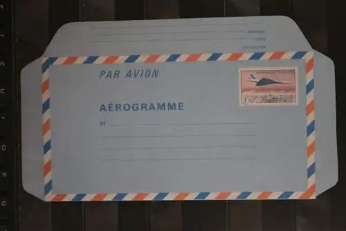 Frankreich, Aerogramm; Wertstempel Concorde, 3,90 F, ungebraucht; 1977