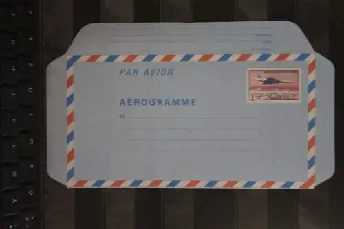 Frankreich, Aerogramm; Wertstempel Concorde, 3,70 F, ungebraucht; 1977