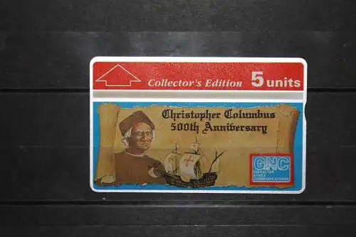 Gibraltar, Christopher Columbus, 500th Anniversary, Entdeckung Amerikas; ungebraucht, unused