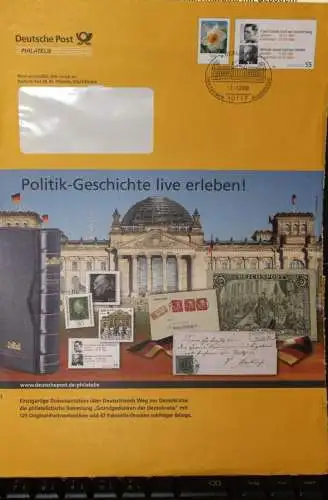 Deutschland, Ganzsache der Post - Eigenausgabe, Wertstempel:  90 C., 55 C., Narzisse, Widerstand, 2008