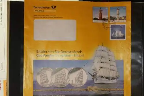 Deutschland, Ganzsache Post Eigenausgabe: Wertstempel: 45 C, 45 C, 55 C,Leuchttürme, Gorch Fock,  2009