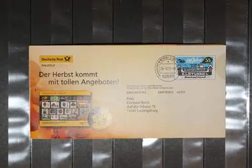 Deutschland, Ganzsache Post-Eigenausgabe: Wertstempel: 55 Cent Elbtunnel, 2011