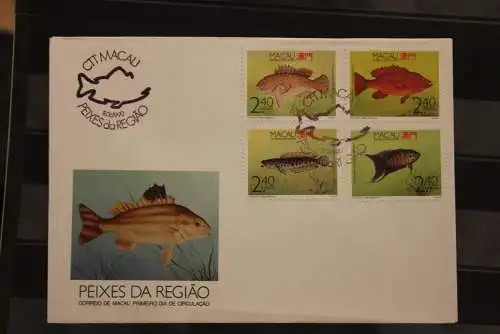 Macao; FDC Fische, 1990