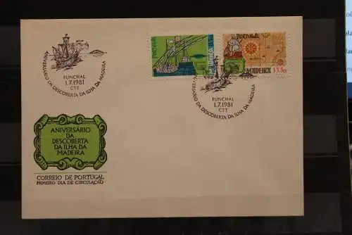 Portugal - Madeira 1981, FDC Schifffahrt