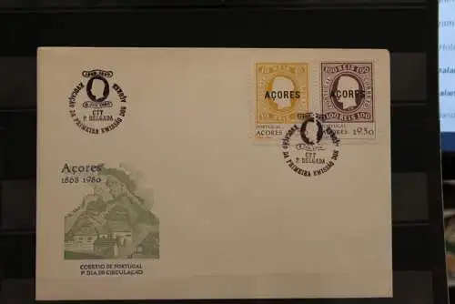 Portugal - Azoren, Marke auf Marke 1980, FDC