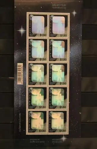 New Zealand , Hologramm Mondlandung, 1994, Kleinbogen, MNH