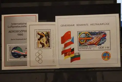 DDR, 1980, MNH, Jahrgang 1980, überkomplett