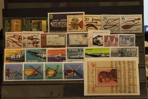 DDR, 1981, MNH, Jahrgang 1981, überkomplett