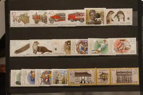 DDR, 1987, MNH, Jahrgang 1987, überkomplett