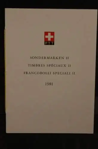 Schweiz, PTT-Booklet Sondermarken II, 1981, ESST