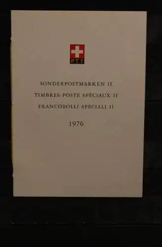 Schweiz, PTT-Booklet, Sammelheft Nr. 148, Sondermarken II, 1976, ESST