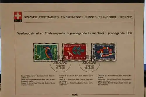 Schweiz 1966, Sammelblatt Nr. 225, CERN, ESST