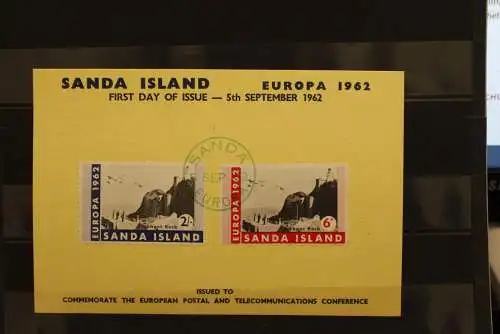 Sanda Island; EUROPA 1962, 2 Werte, gezähnt, FDC; lesen