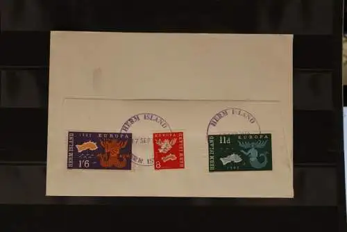 Herm Island; EUROPA 1962, 3 Werte, gezähnt, FDC; lesen