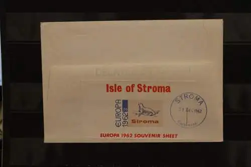 Stroma; EUROPA 1962, Block, FDC, lesen