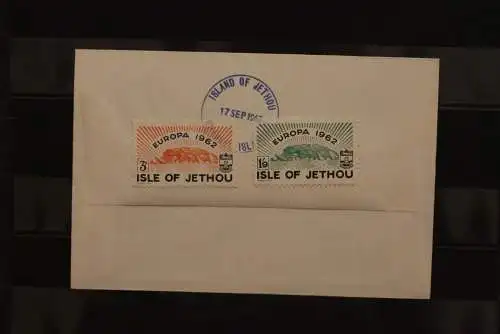 Isle of Jethou; EUROPA 1962, 2 Werte, gezähnt, FDC; lesen