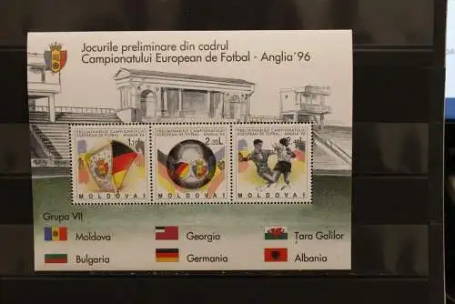 Moldawien, Fußball EM England 1996, Block 5, MNH