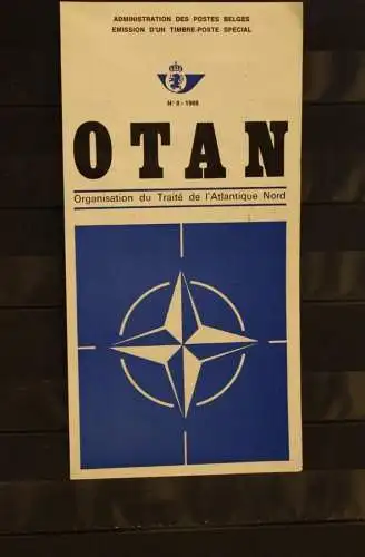 Belgien 1969, NATO; Ersttagsblatt mit Schwarzdruck; MiNr. 1549; 4 verschiedene ESST