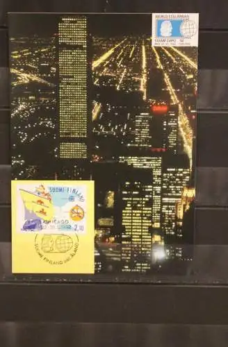 Finnland Ausstellungskarte Stamp Expo '92 Chicago