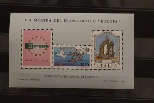 Italien Europa- Vignette zur XIX Mostra del Francobollo EUROPA Napoli 1979, Nummeriert, gezähnt, gummiert