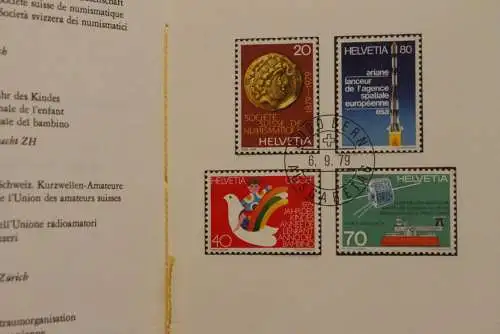 Schweiz 1979, ESA - Ariane, MiNr. 1164, Ersttagsheft Nr. 169; MNH