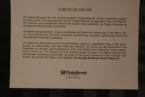 Deutschland; EUREGIO Bodensee; Gedenkblatt DIN A5, ESST Konstanz