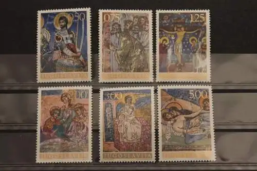 Jugoslawien, Religiöse Motive Gemälde,  6 Werte, komplett, MNH