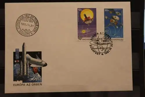 Ungarn Europa CEPT 1991  FDC mit ungezähnten Marken, MiNr. 4133 A-34 A, gebraucht