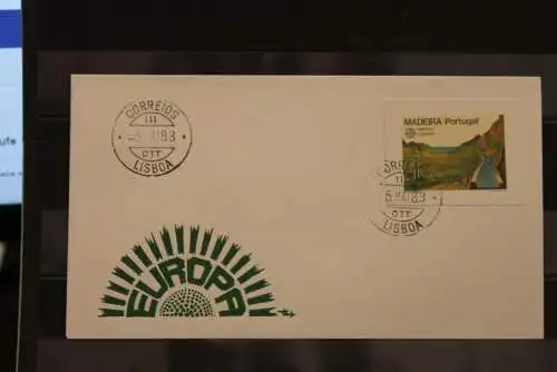 Portugal - Madeira  Europa CEPT 1983, FDC mit ungezähnten Marken aus Ministerblatt, MiNr. 84, gebraucht