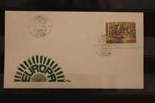 Portugal  Europa CEPT 1982, FDC mit ungezähnten Marken aus Ministerblatt, MiNr. 1564, gebraucht