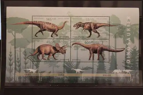 Deutschland Dinosaurierblock; Für die Jugend, MNH