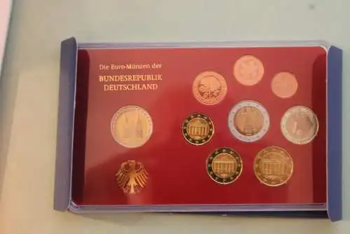 Deutschland, Kursmünzensatz; Euro-Umlaufmünzenserie 2006 G, Spiegelglanz (PP)