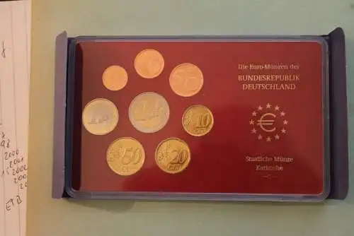 Deutschland, Kursmünzensatz; Euro-Umlaufmünzenserie 2003 G, Spiegelglanz (PP)