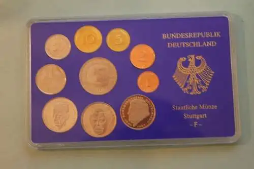 Deutschland, Kursmünzensatz Spiegelglanz (PP), 1992, F