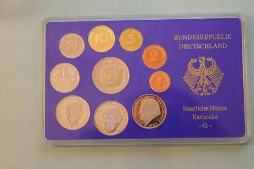 Deutschland, Kursmünzensatz Spiegelglanz (PP), 1990, G