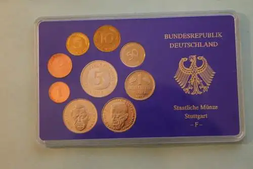 Deutschland, Kursmünzensatz Spiegelglanz (PP), 1989, F