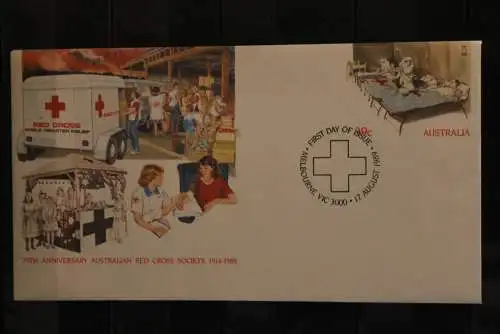 Australien 1989, Red Cross Ganzsache, gebraucht; ESST