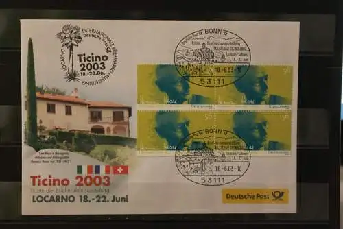 Messebrief Deutsche Post: Ticino 2003, Locarno