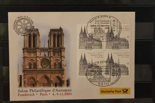 Messebrief Deutsche Post: Salon philatelique d' Automne 2003