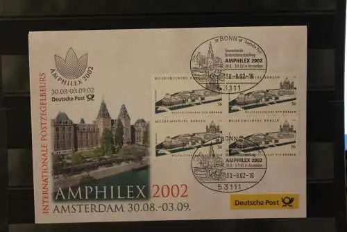 Messebrief Deutsche Post: AMPHILEX 2002 Amsterdam