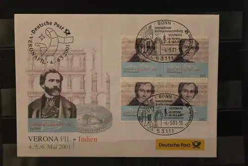 Messebrief Deutsche Post: Veronafil Verona 2001