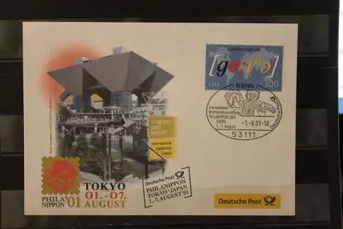 Messebrief Deutsche Post: PHILA NIPPON '01, 2001 Tokyo