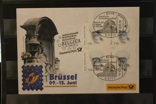 Messebrief Deutsche Post: Belgica 2001 Brüssel