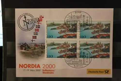 Messebrief Deutsche Post: NORDIA 2000 Stockholm