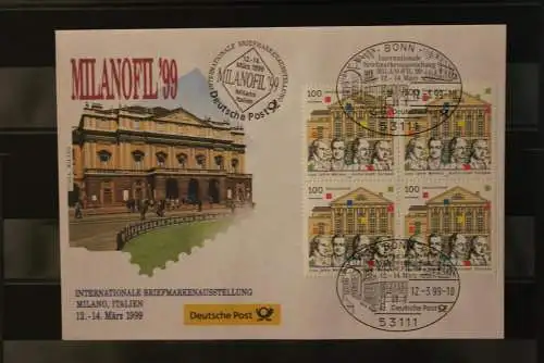 Messebrief Deutsche Post: MILANOFIL 1999, Milano