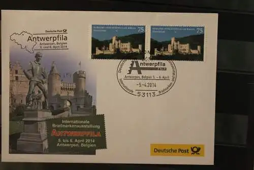 Messebrief Deutsche Post: Antwerpfila 2014