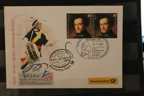 Messebrief Deutsche Post: PHILKOREA 09, Seoul 2009