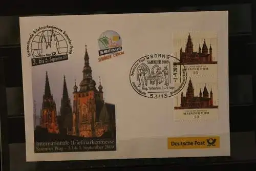 Messebrief Deutsche Post: SAMMLER PRAG 2009